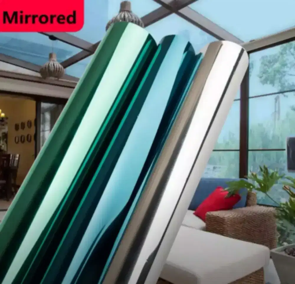 Kaca film oneway. Kaca film cermin. Tolak panas.