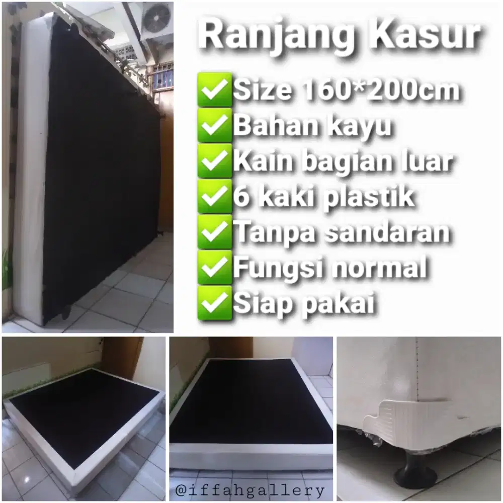 Ranjang Kasur Nomor 2 Size 160*200 Siap Pakai