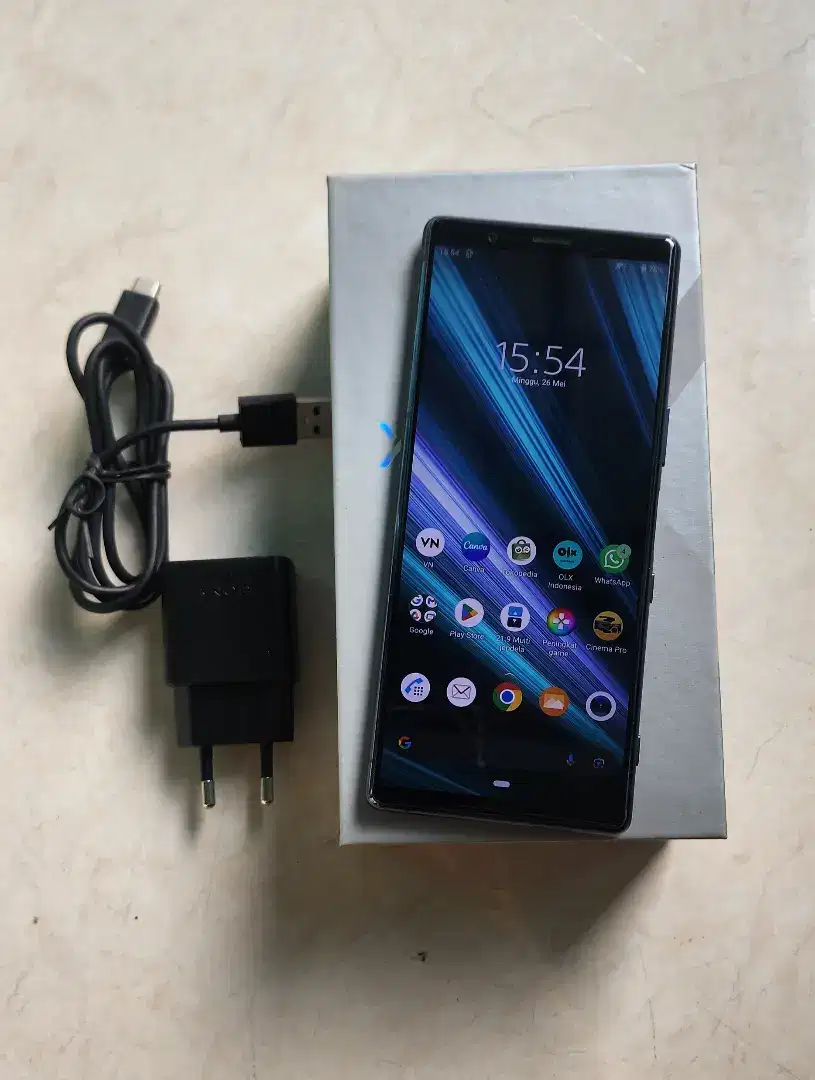 Dijual hp Sony xperia 5 warna Biru mulus bgus