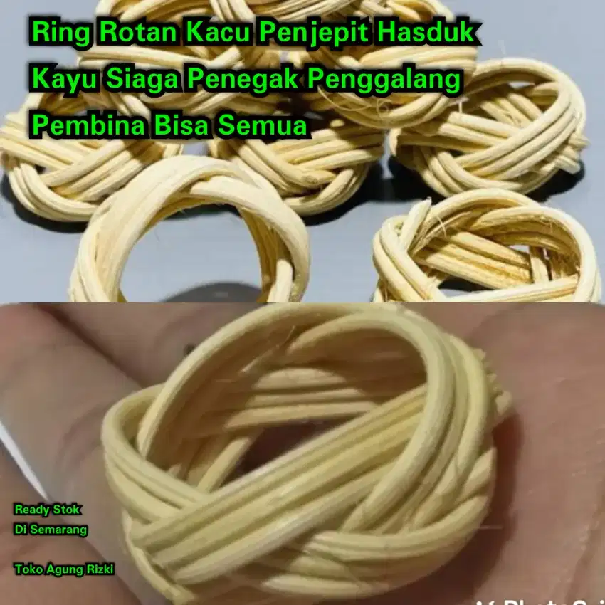 Ring Rotan Kacu Penjepit Hasduk Kayu Siaga Bisa Semua