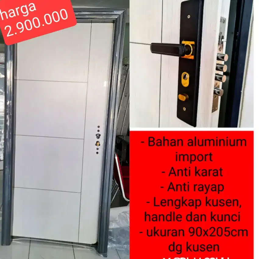 Pintu aluminium/ pintu baja impor