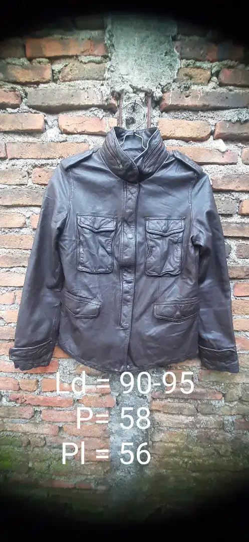 Jaket kulit asli