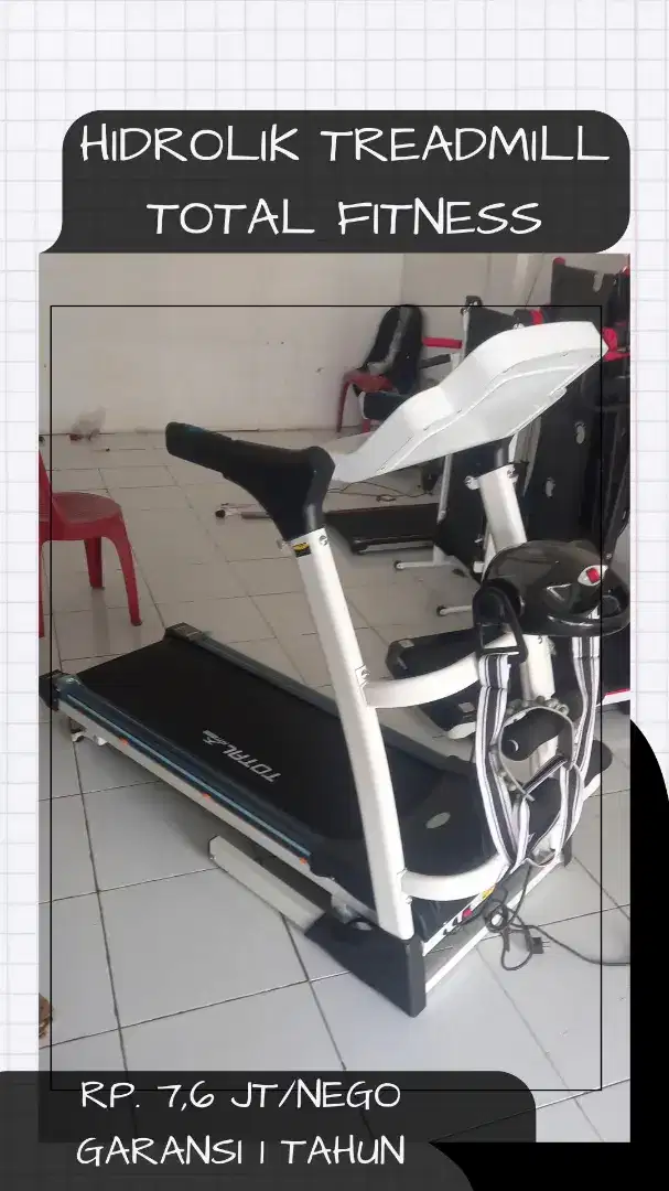 TREADMILL ORIGINAL TOTAL FITNES HIDROLIK