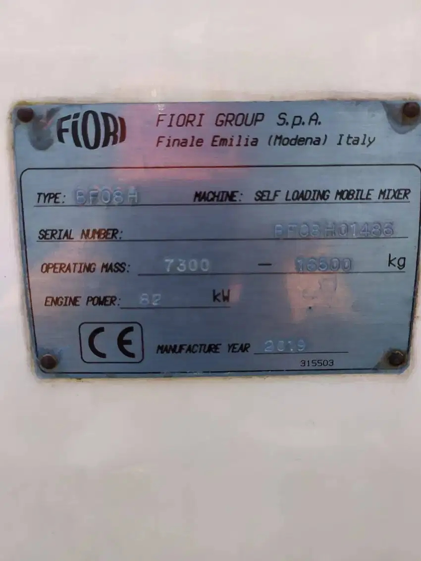 FIORI (Self-Loading Concrete Mixer) DB 460 2019