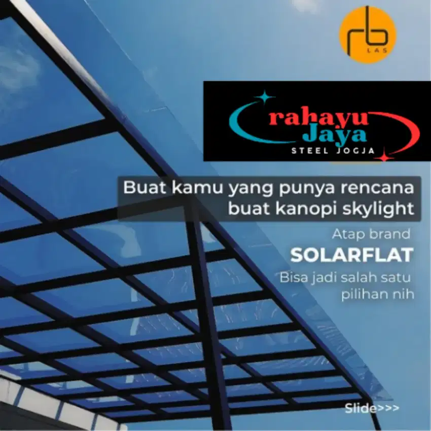 Kanopi solarflat estetik