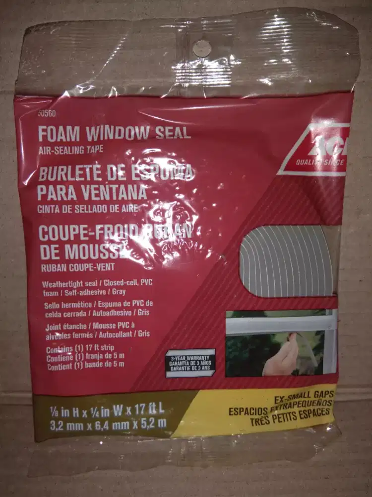 Foam window seal/penahan udara di jendela