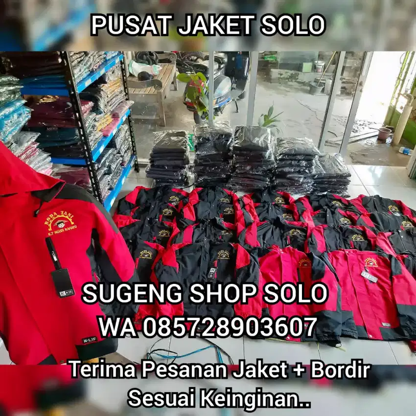 TERIMA PESANAN JAKET BORDIR SESUAI KEINGINAN  KONVEKSI JAKET SOLO