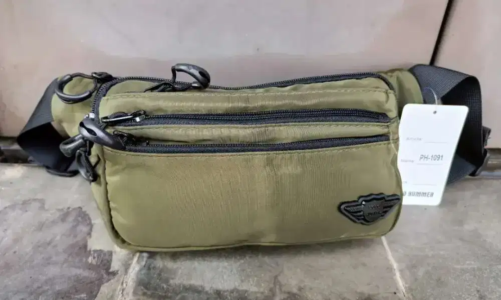 Tas Waistbag Pinggang Impor Polo Hummer