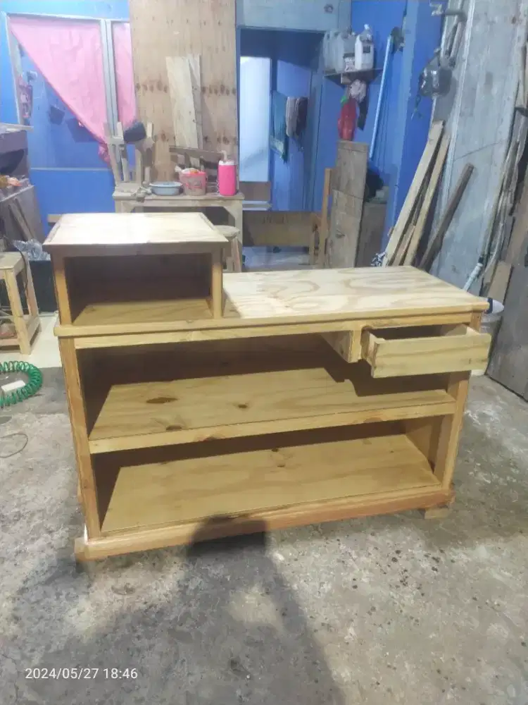 Meja kasir / meja bar / meja kasir laundry UK 120×45×75