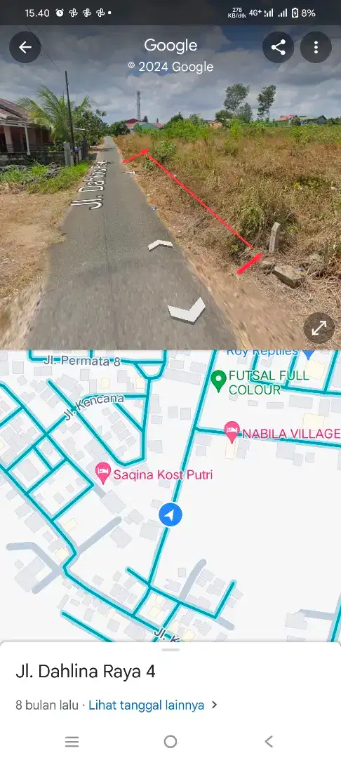 Tanah Dahlina Raya 4 / Ratu Elok / Dekat UnLam