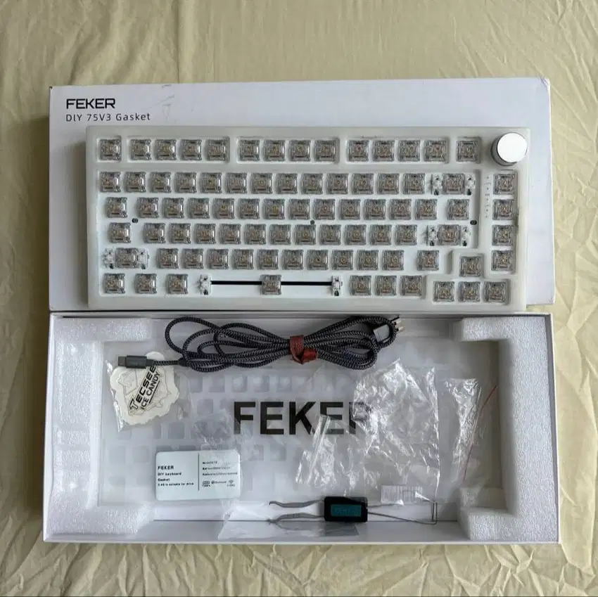 Feker ik75 v3 gasket mount keyboard mechanical akrilik
