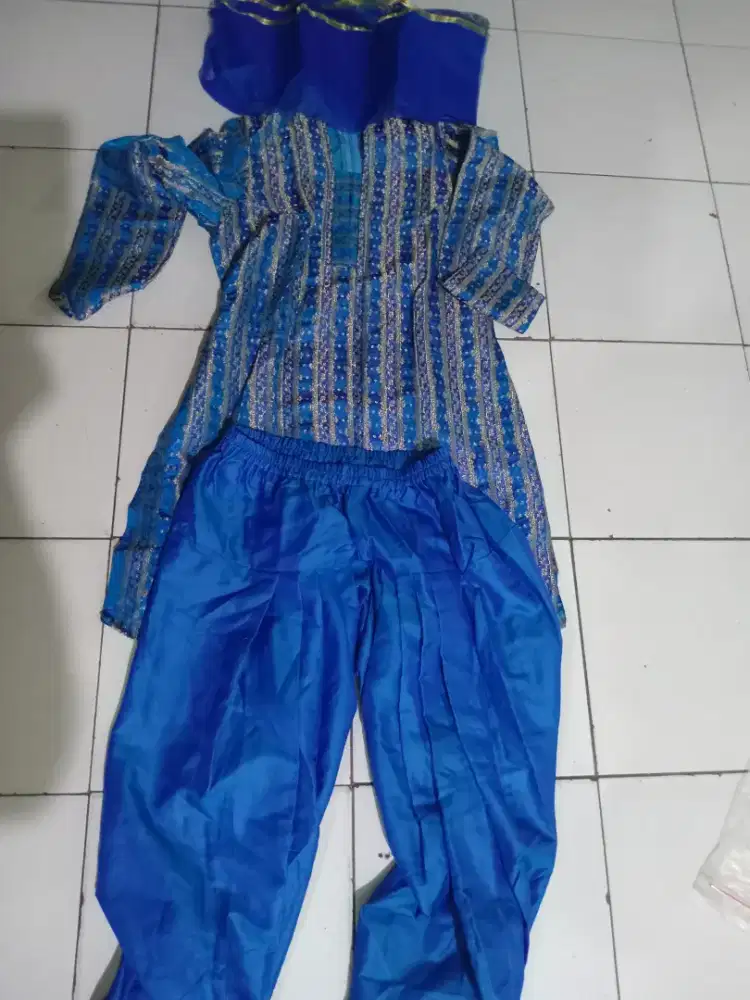 Baju India All size biru & merah