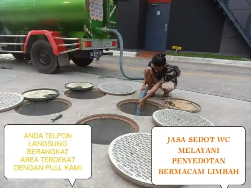 SEDOT WC KURAS SEPTICTANK TLP LANGSUNG BERANGKAT