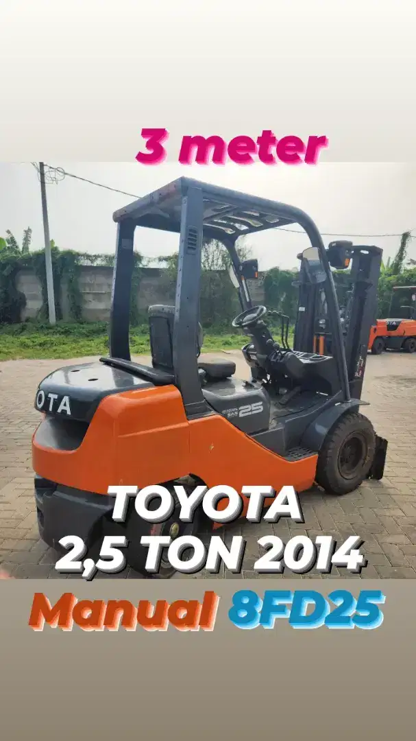 Toyota 2,5 ton 2014 manual , siap kerja