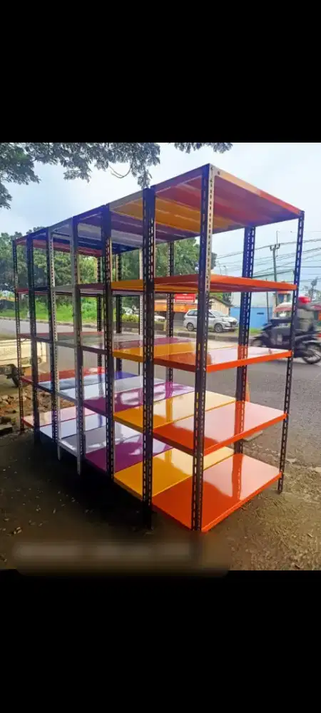 rak besi multiguna barang baru stok ada