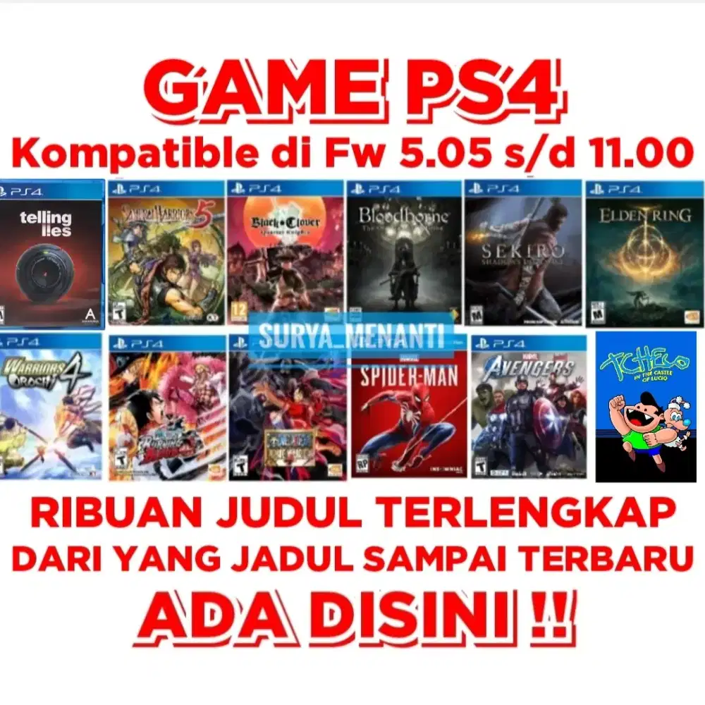 JUAL GAME PS4 TERLENGKAP HARGA MURAH MERIAH