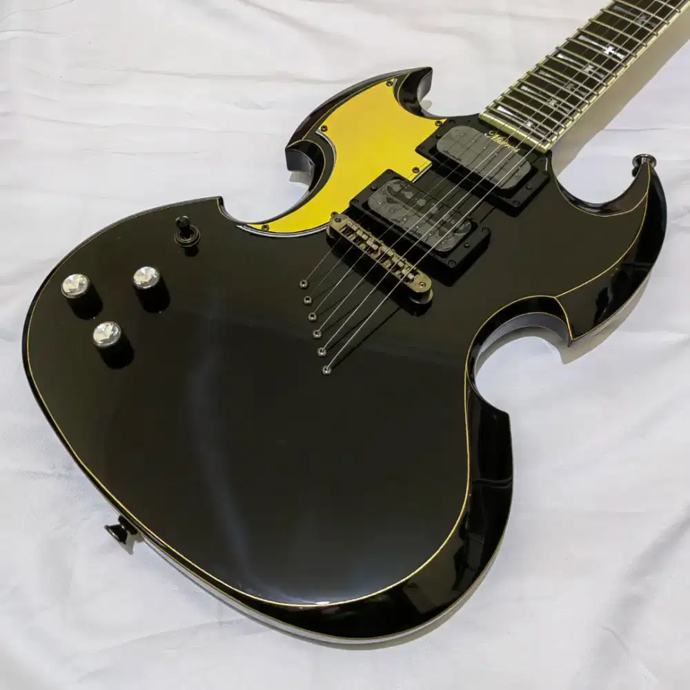 Gitar kidal lefty kiri left handed samick jtr elvira