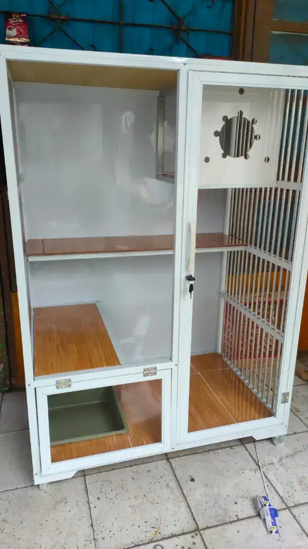 Kandang kucing Almunium Mewah