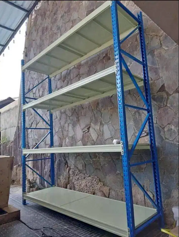 RAK GUDANG MEDIUMDUTY KAPASITAS BEBAN 500KG/LEVEL