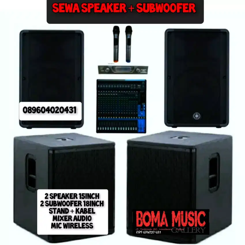 Sewa Speaker set Subwoofer 18