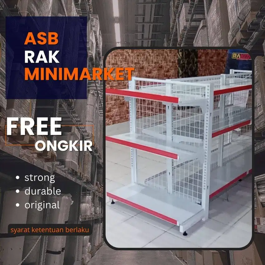 rak minimarket / rak toko harga murah original pabrik