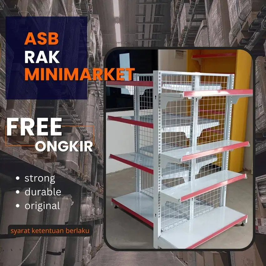 jual rak minimarket / rak toko gondola sangatta