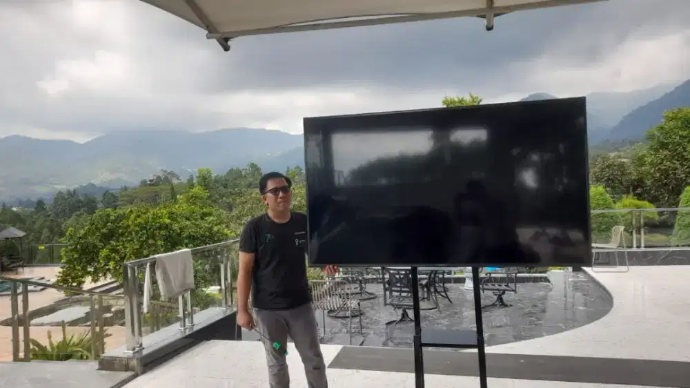 Braket standing tv led +pasang