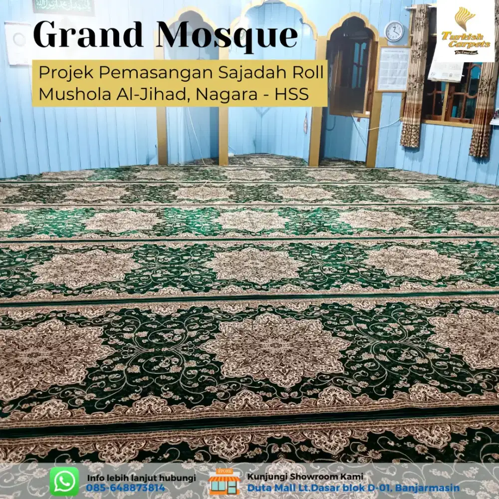 GRANDMOSQUE SAJADAH ROLL MASJID TURKI