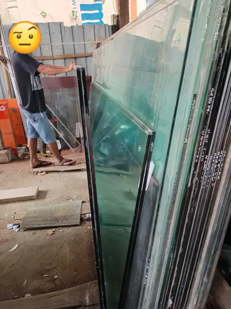 Jual beli kaca tempered bekas