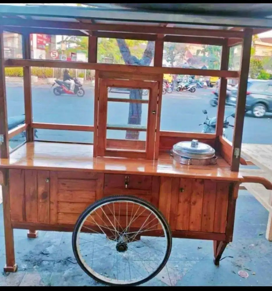 Rombong Kayu 150x60x180 (Bisa Custom)