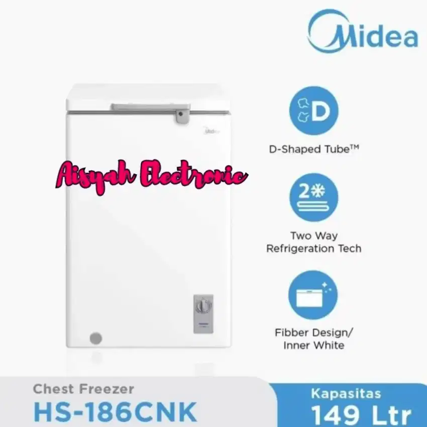 CHEST FREEZER MIDEA 150 LITER GARANSI 5 TAHUN