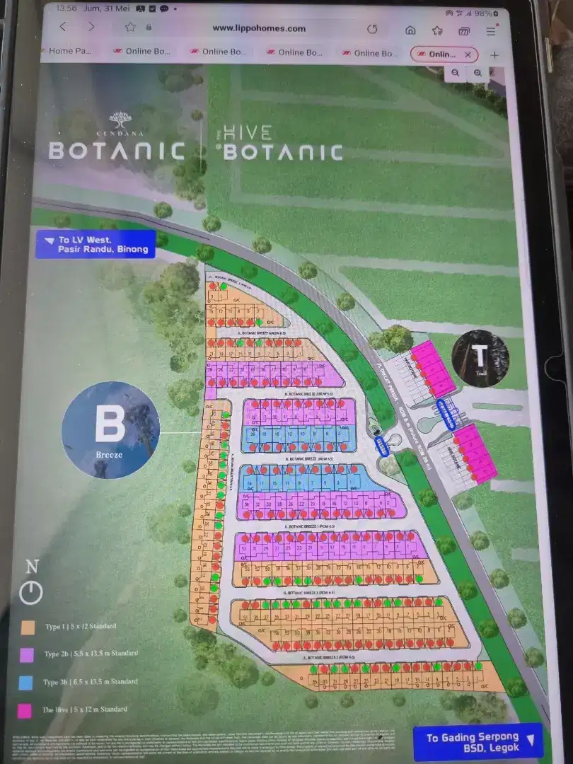 Dijual rumah Indent 12 bulan cendana botanic Lippo Village