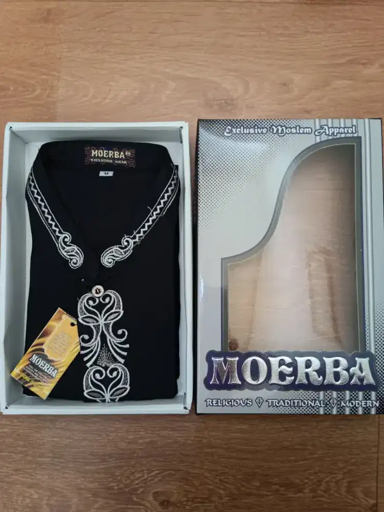 Grosir Baju Koko Moerba Bordir Lengan Panjang M-5L BigSize Putih Warna