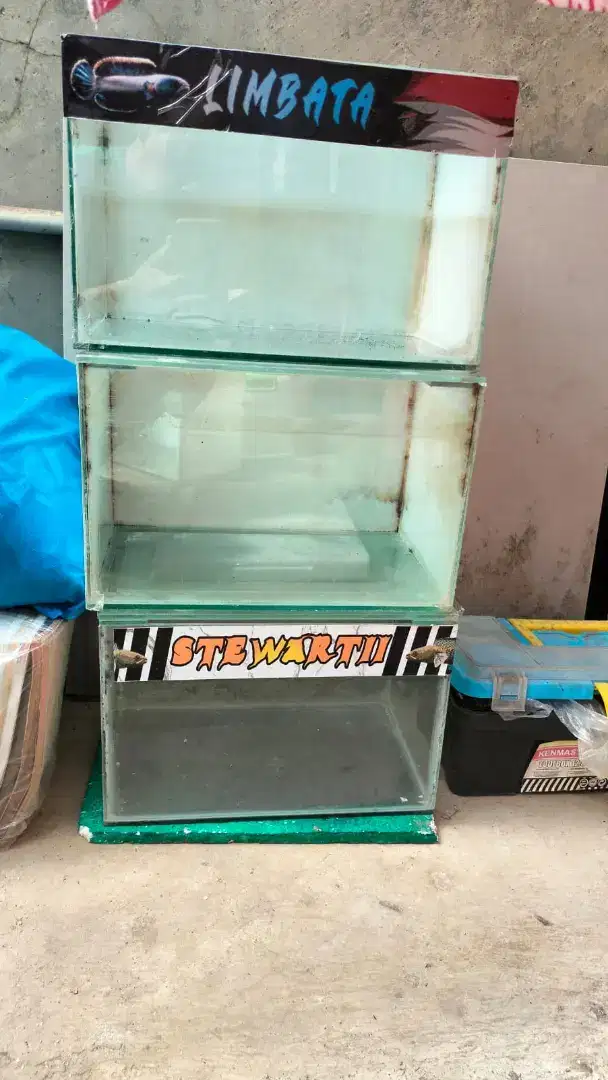 Aquarium ukuran 30x19x19