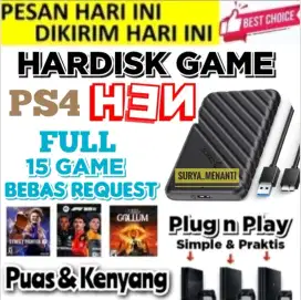 HDD EKSTERNAL PS4 320GB FULL GAME Mrh Meriah SIAP DIKIRIM