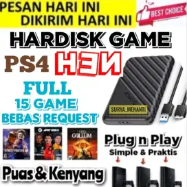 HDD EKSTERNAL PS4 320GB FULL GAME Mrh Meriah Terjangkau SIAP DIKIRIM