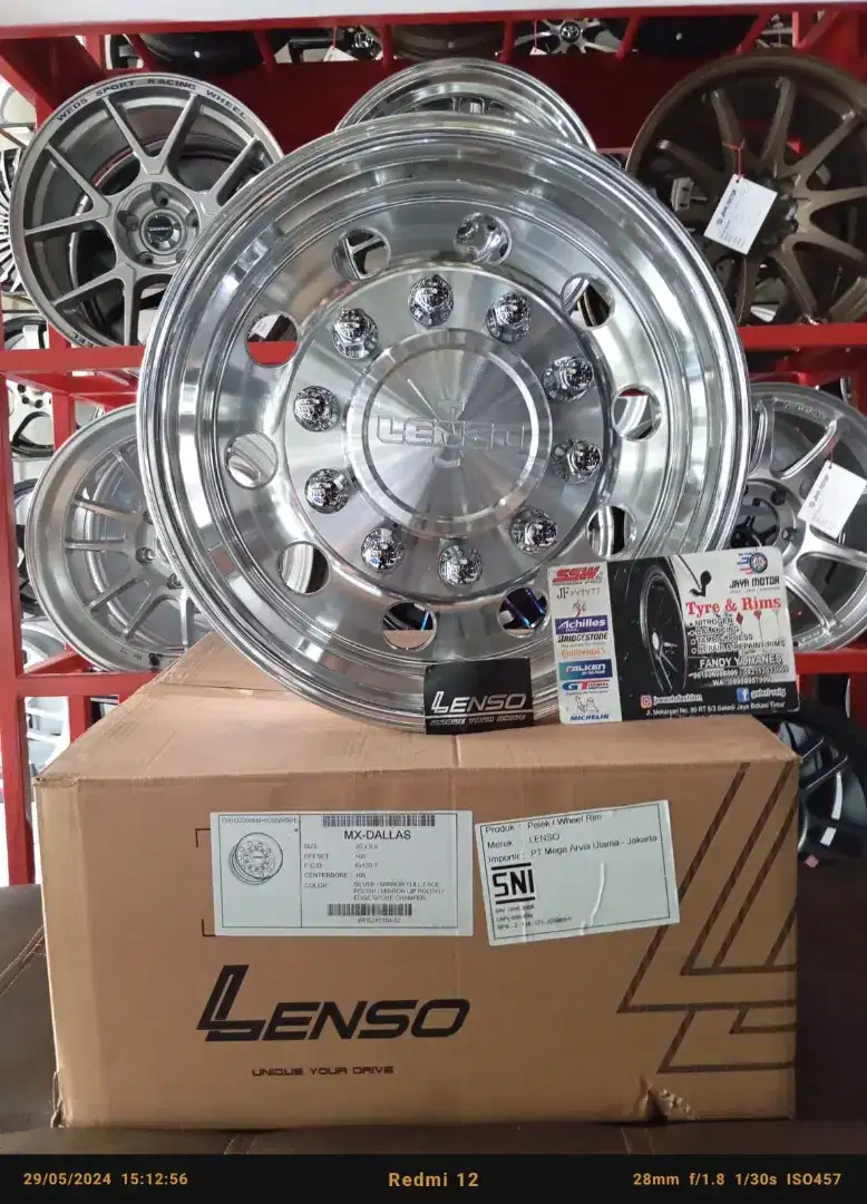 Velg lenso mx dallas r20 6x139.7 lbr9 et0