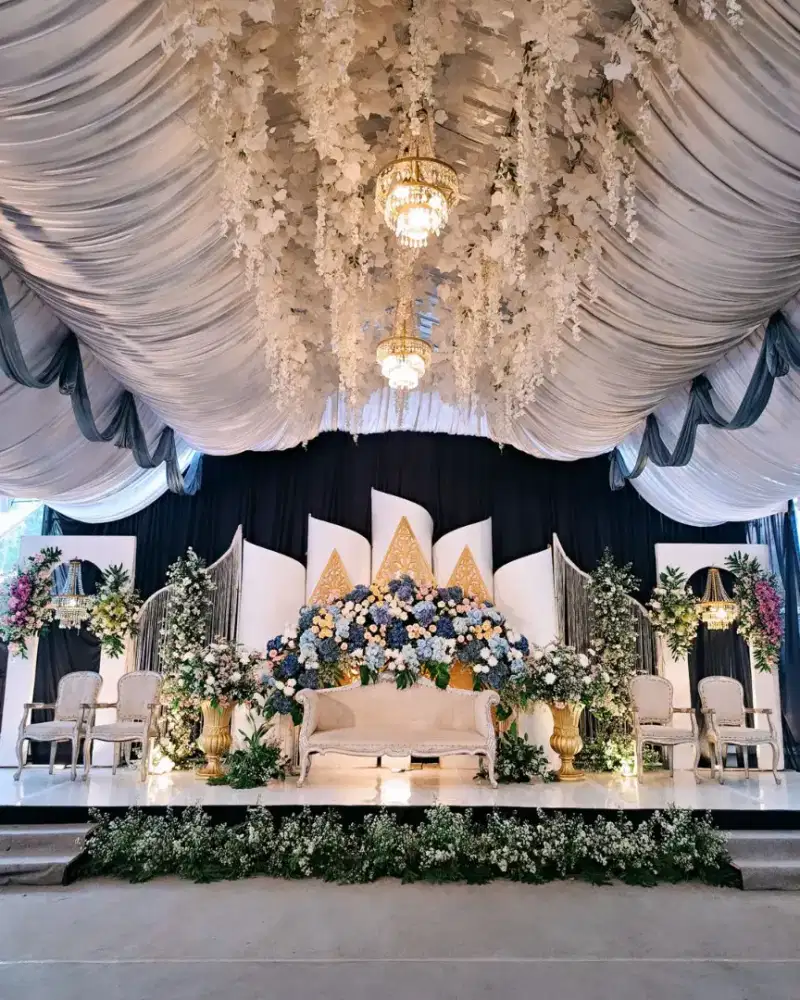 Dekor tenda terop meja kursi akad nikah