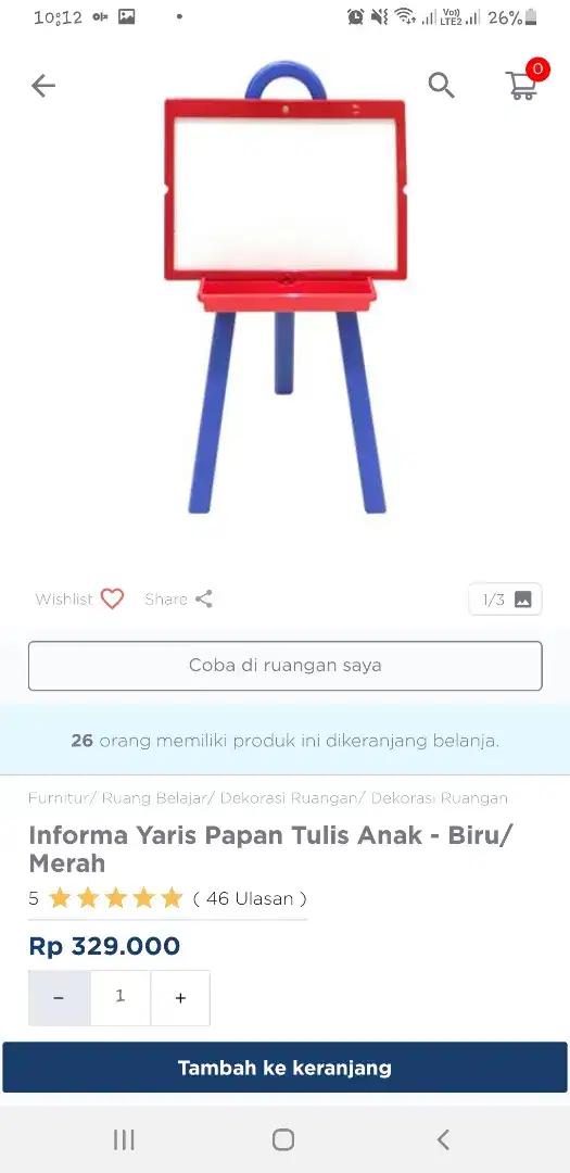 Informa yaris papan tulis anak