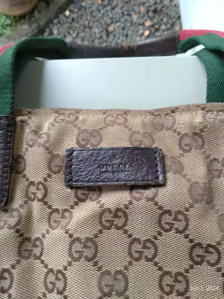 GUCCI Canvas Tote Bag Monogram (Original)