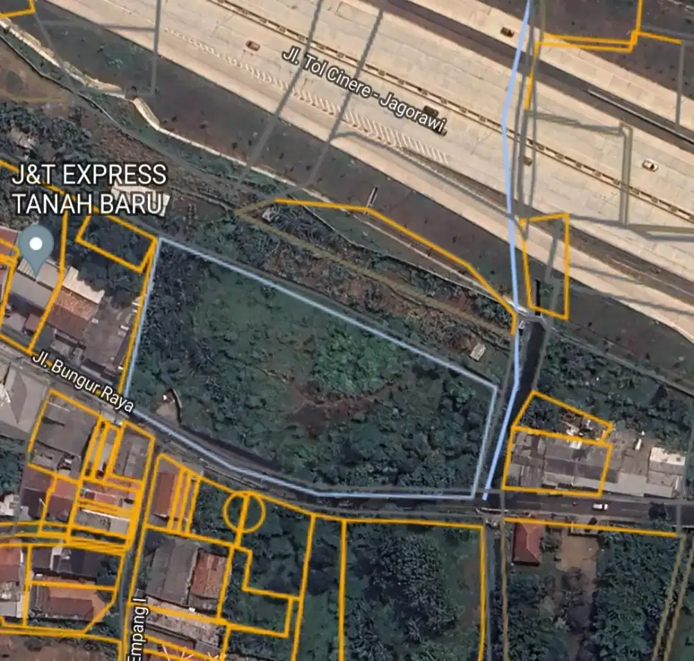 DI JUAL CEPAT TANAH KOSONG JL.BUNGUR RAYA,KUKUSAN, BEJI DEPOK KOTA