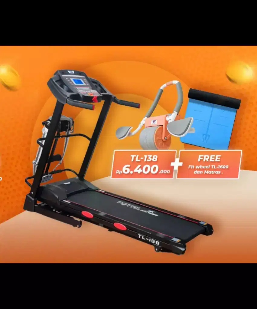 Treadmill elektrik Tl 270 incline otomatis