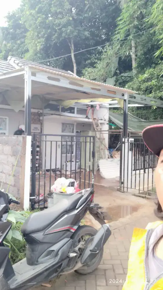 Jasa pemasangan atap baja ringan dan kanopi  011