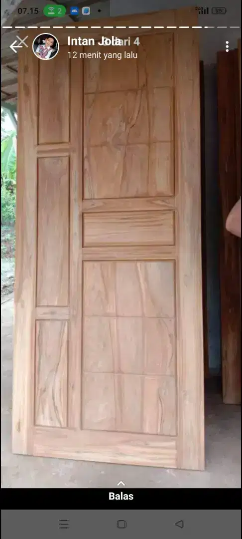 Pintu kusen jendela kayu