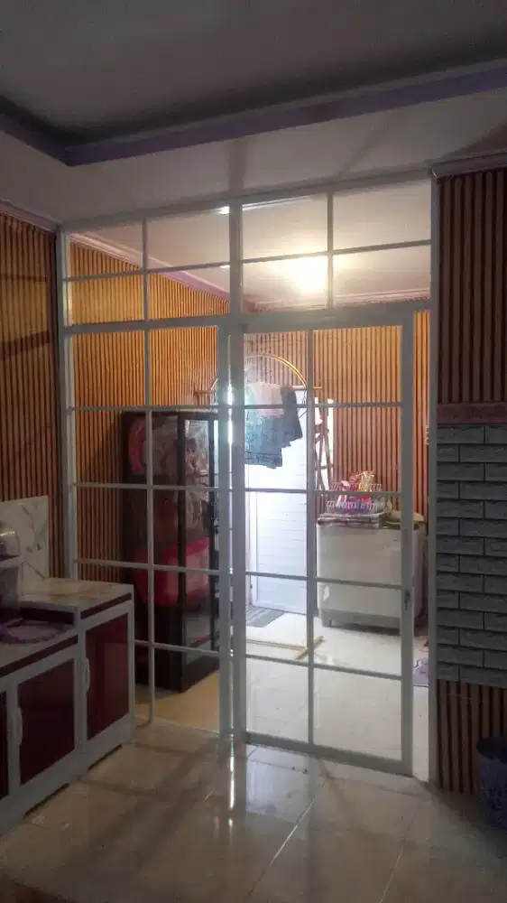 bikin partisi kaca almanium promo