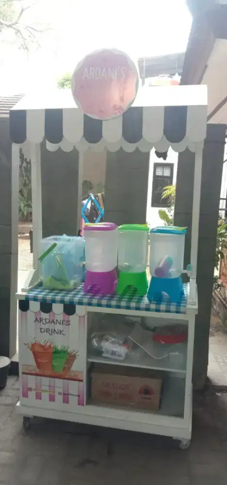 Dijual gerobak/booth kayu