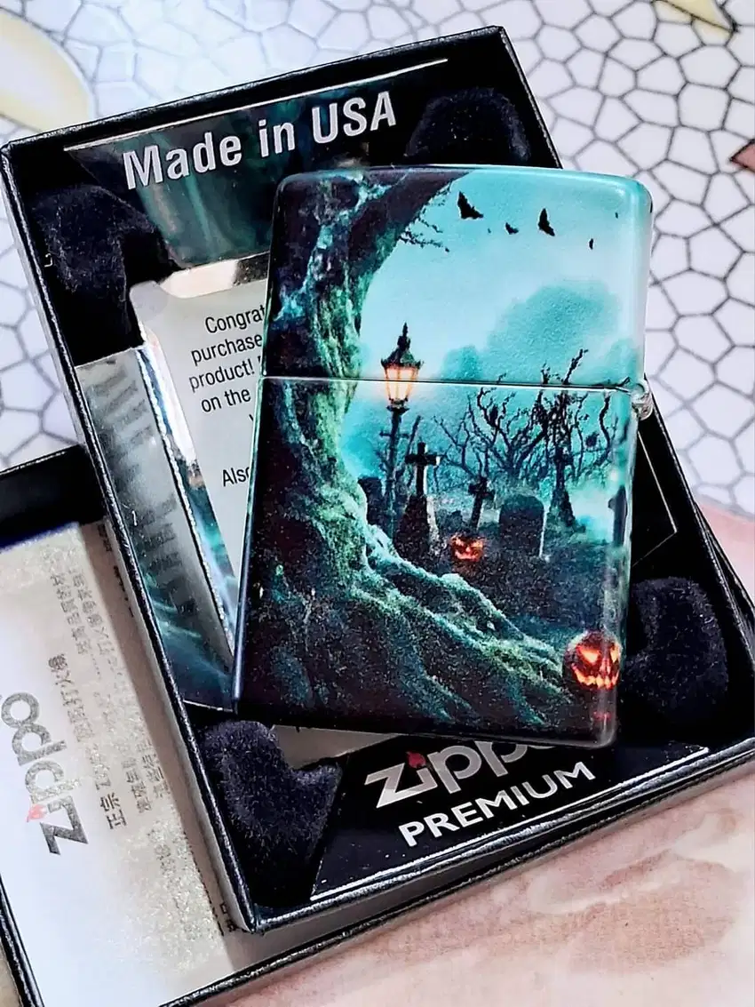 New Zippo Horror Goth Design 5 Sisi Original