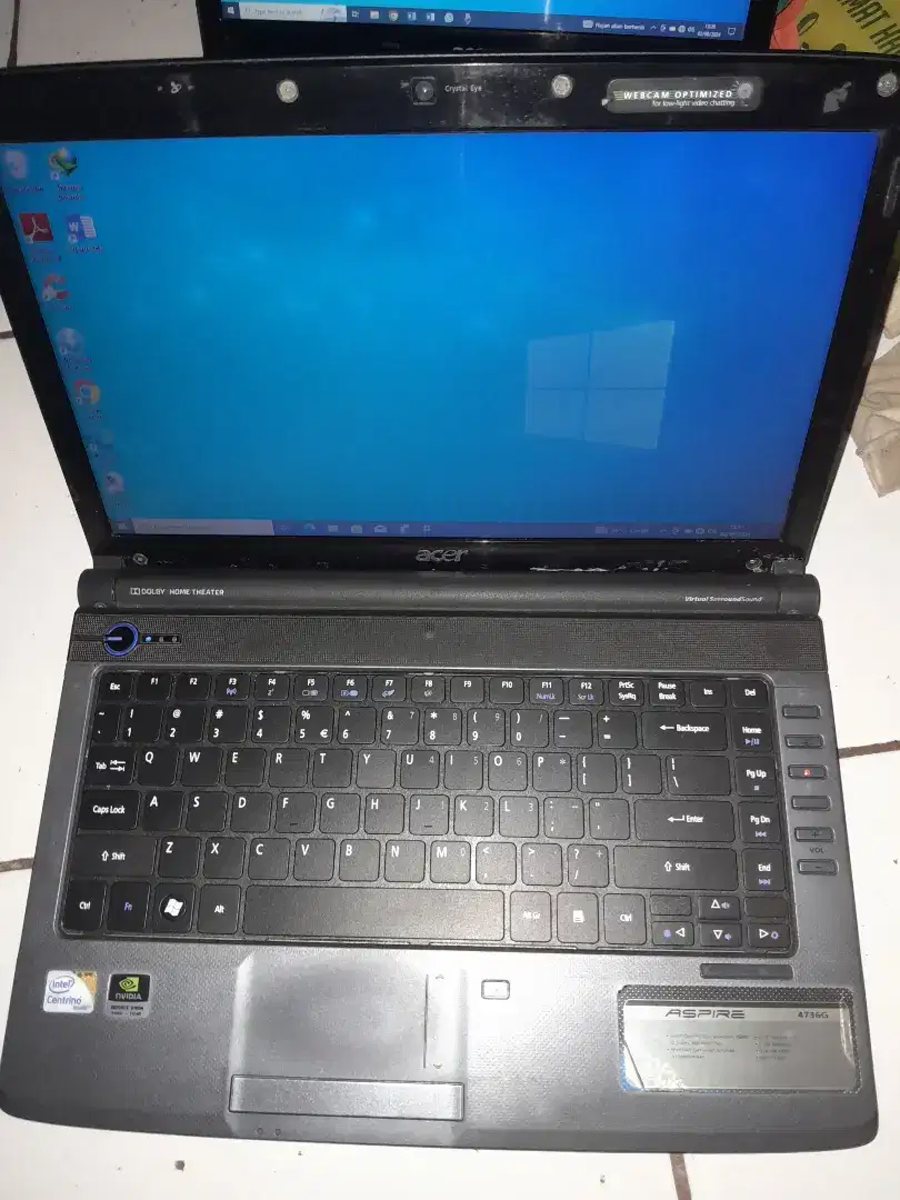 Laptop acer ram 4gb hdd 320gb win10 murah