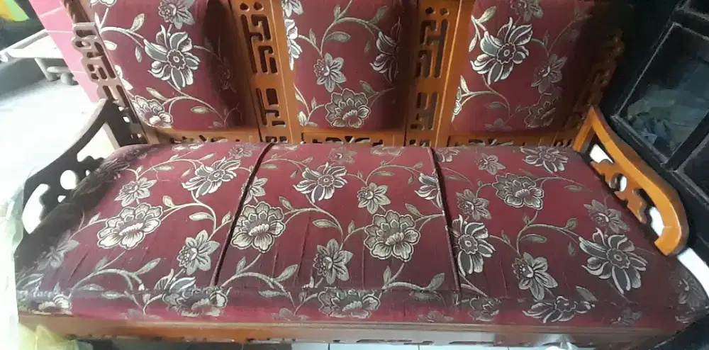 Dijual 1 Set Bangku Mable Kayu