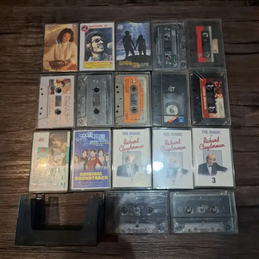 Kumpulan Kaset Pita Lagu Jadul Vintage Mix 17 pcs